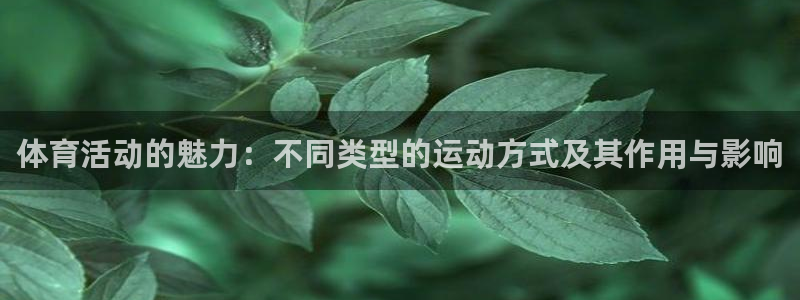 体育活动的魅力：不同类型的运动方式及其作用与影响